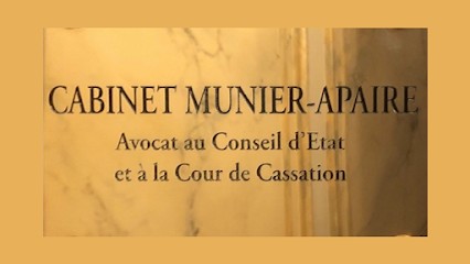 Cabinet Munier-Apaire Avocat à la Cour de Cassation et Conseil d'État, Avocat à Paris 17