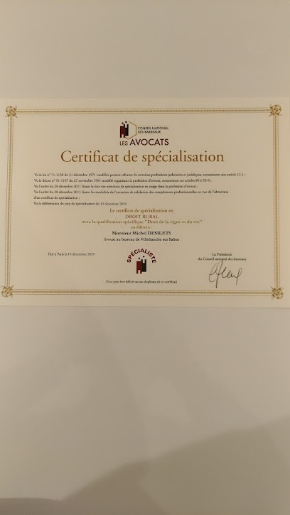 Desilets Michel, Avocat à Villefranche-sur-Saône