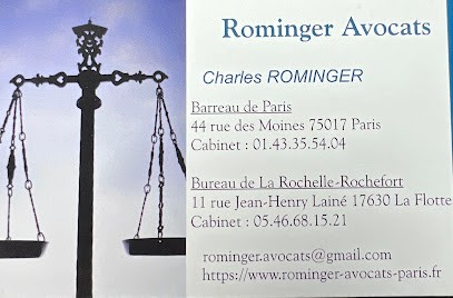Avocat - Cabinet Rominger Avocats, Avocat à Paris 17