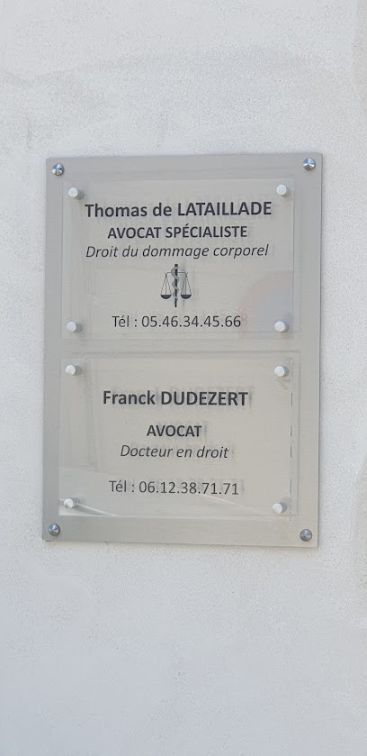 Thomas de LATAILLADE, Avocat à Rivedoux-Plage